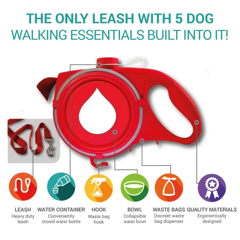 Retractable Pet Leash with Accessories